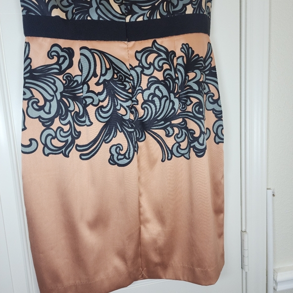 Newyork& Company Blush brown, women paisley sleeveless dress With  Size 12 - Picture 6 of 13